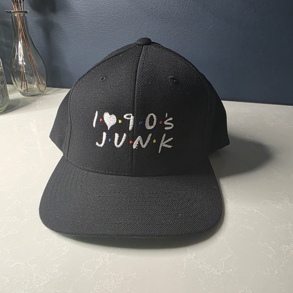 I Heart 90s Junk Oakes Garage Snapback Hat